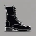 chunky black boots image